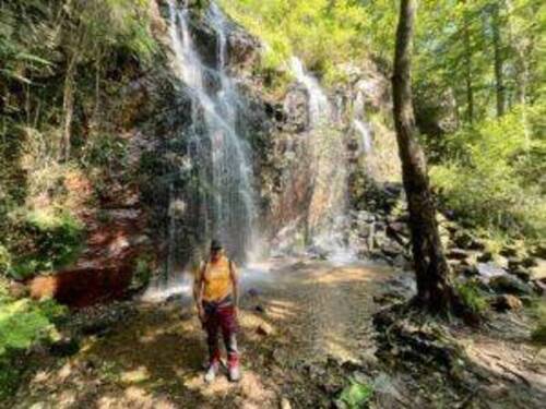 Ruta Saludable del Jueves 18 de Julio 24 - Grupo Montañeros Moscón - ama de Grado, La Corredoria, Alto de la Corredoria, catarata de Buanga, Perlavia.